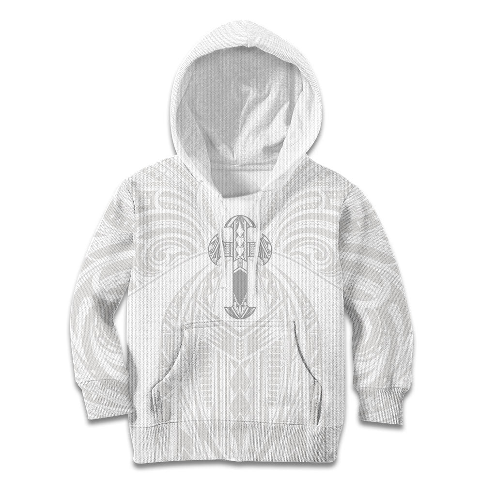 Samoa Christian Kid Hoodie Rooted In Christ Polynesian Cross