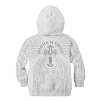Samoa Christian Kid Hoodie Rooted In Christ Polynesian Cross