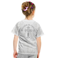 Samoa Christian Kid T Shirt Rooted In Christ Polynesian Cross