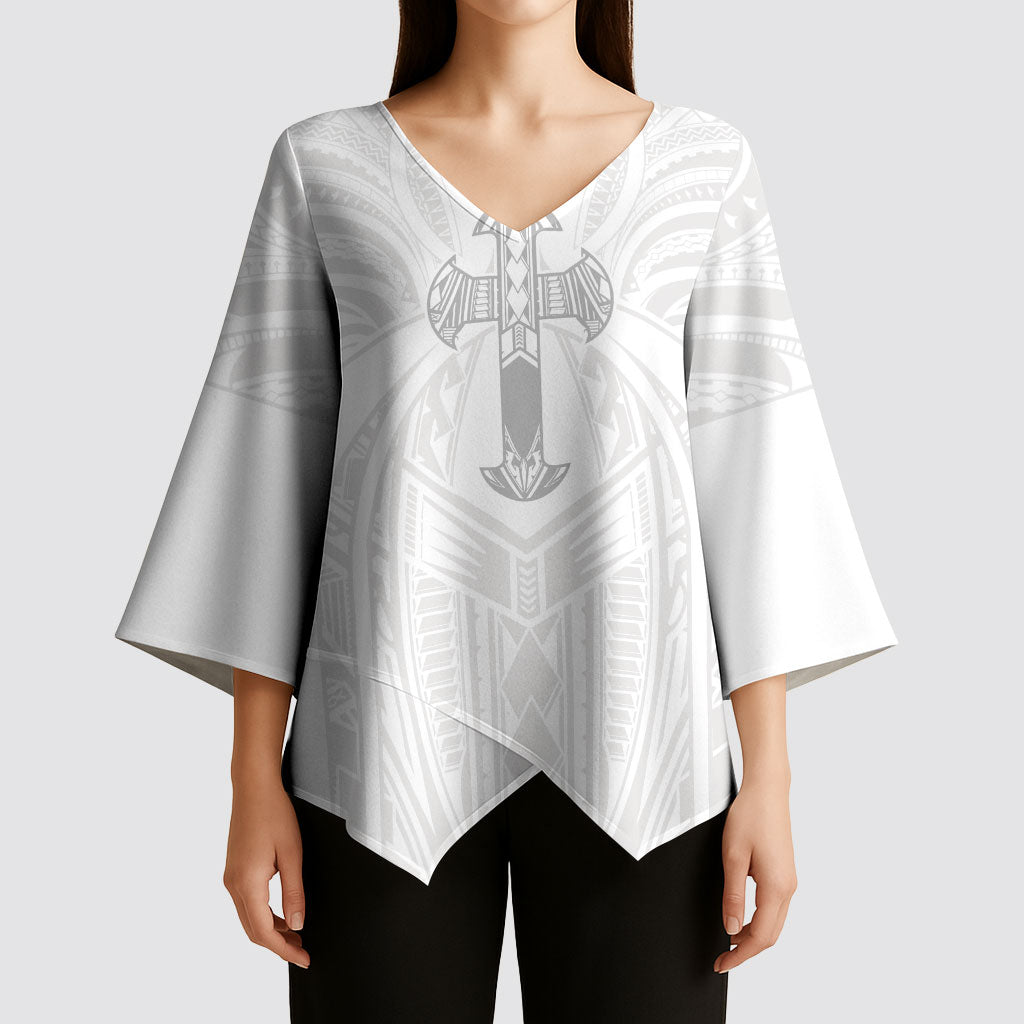 Samoa Christian Kimono Sleeve Blouse Rooted In Christ Polynesian Cross