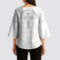Samoa Christian Kimono Sleeve Blouse Rooted In Christ Polynesian Cross