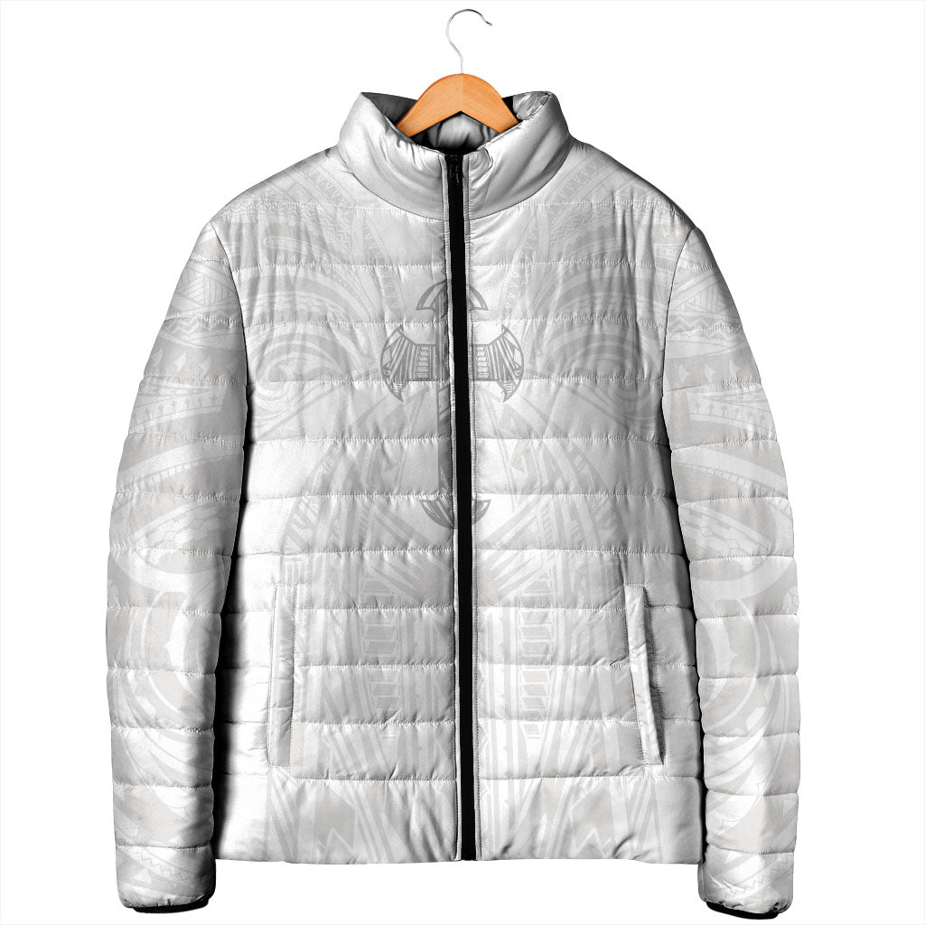 Samoa Christian Padded Jacket Rooted In Christ Polynesian Cross