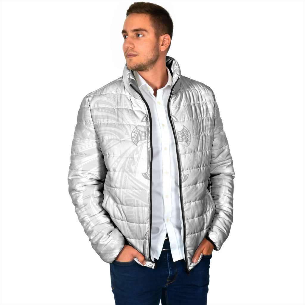 Samoa Christian Padded Jacket Rooted In Christ Polynesian Cross