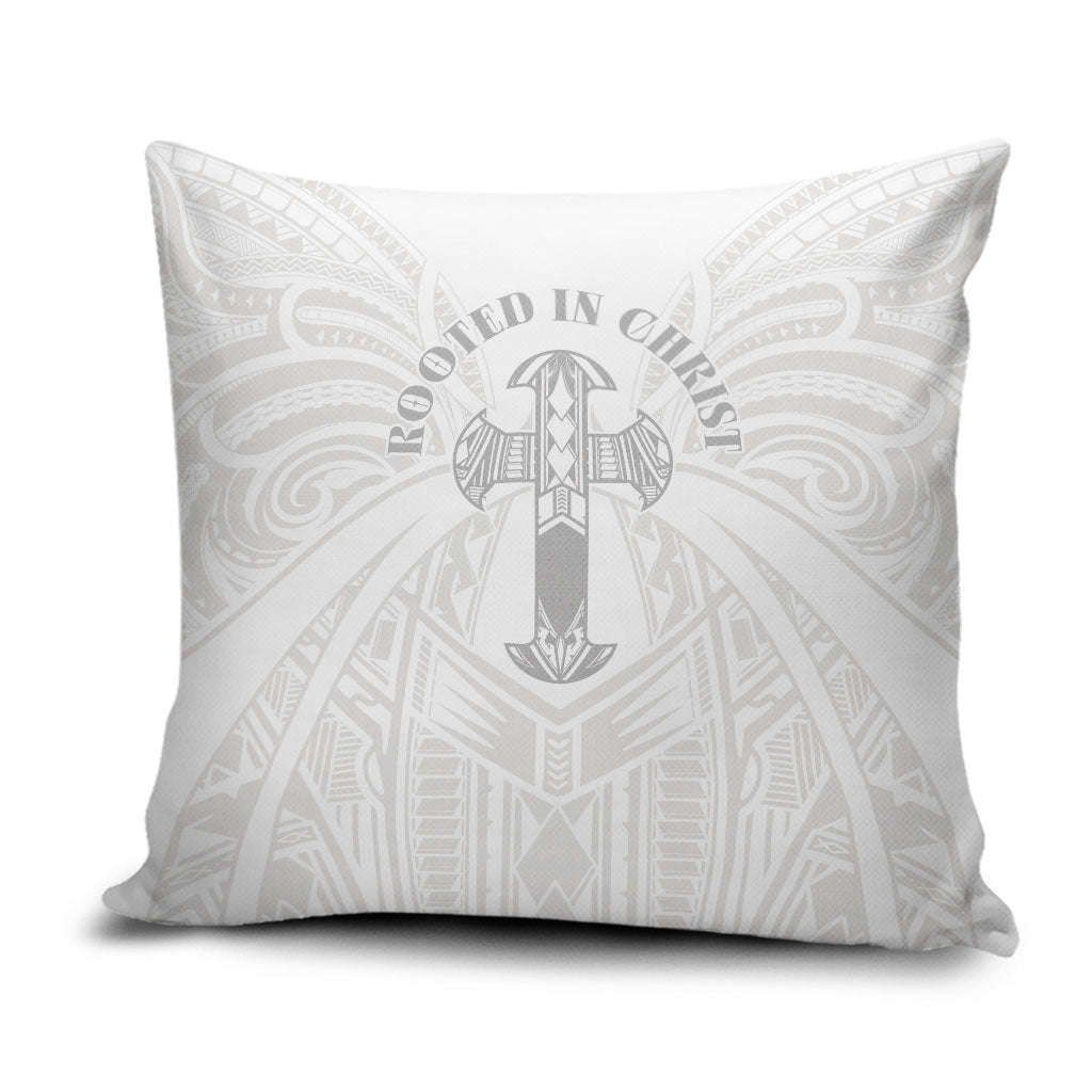Samoa Christian Pillow Cover Rooted In Christ Polynesian Cross