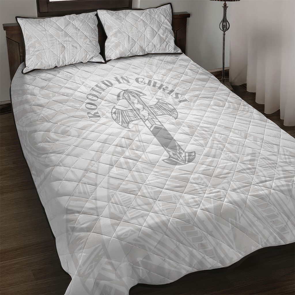 Samoa Christian Quilt Bed Set Rooted In Christ Polynesian Cross
