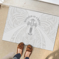 Samoa Christian Rubber Doormat Rooted In Christ Polynesian Cross