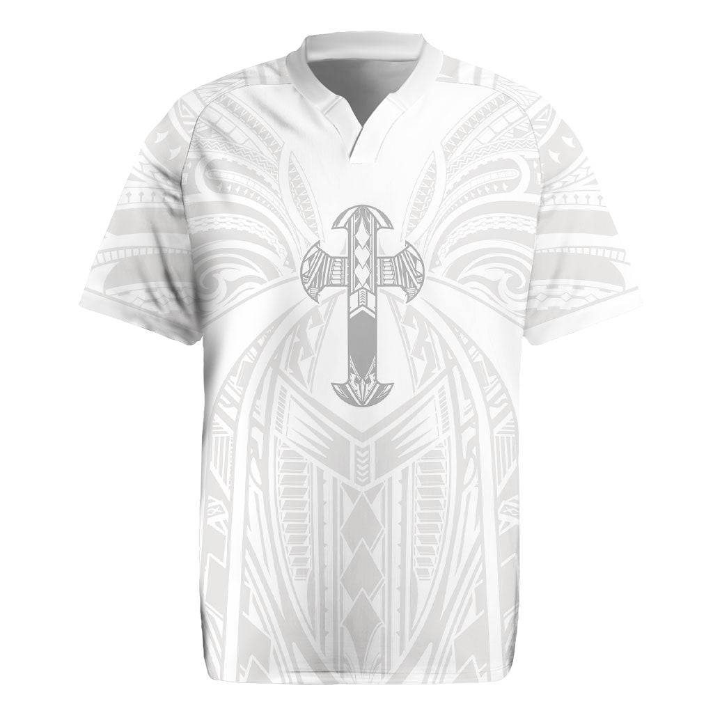 Samoa Christian Rugby Jersey Rooted In Christ Polynesian Cross