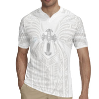 Samoa Christian Rugby Jersey Rooted In Christ Polynesian Cross