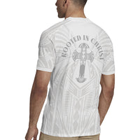 Samoa Christian Rugby Jersey Rooted In Christ Polynesian Cross