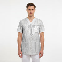 Samoa Christian Scrub Top Rooted In Christ Polynesian Cross