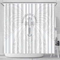 Samoa Christian Shower Curtain Rooted In Christ Polynesian Cross