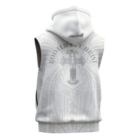 Samoa Christian Sleeveless Hoodie Rooted In Christ Polynesian Cross