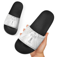 Samoa Christian Slide Sandals Rooted In Christ Polynesian Cross