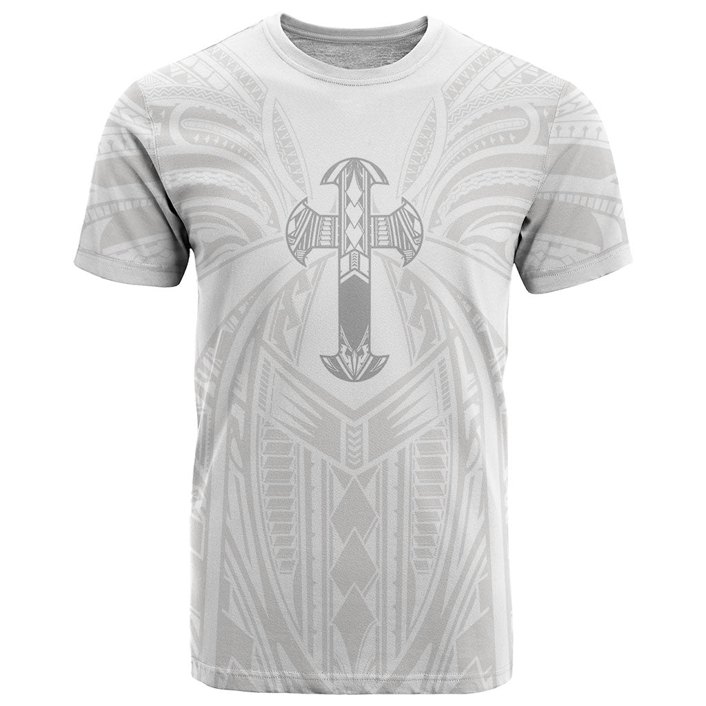 Samoa Christian T Shirt Rooted In Christ Polynesian Cross