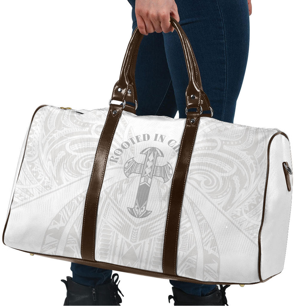 Samoa Christian Travel Bag Rooted In Christ Polynesian Cross