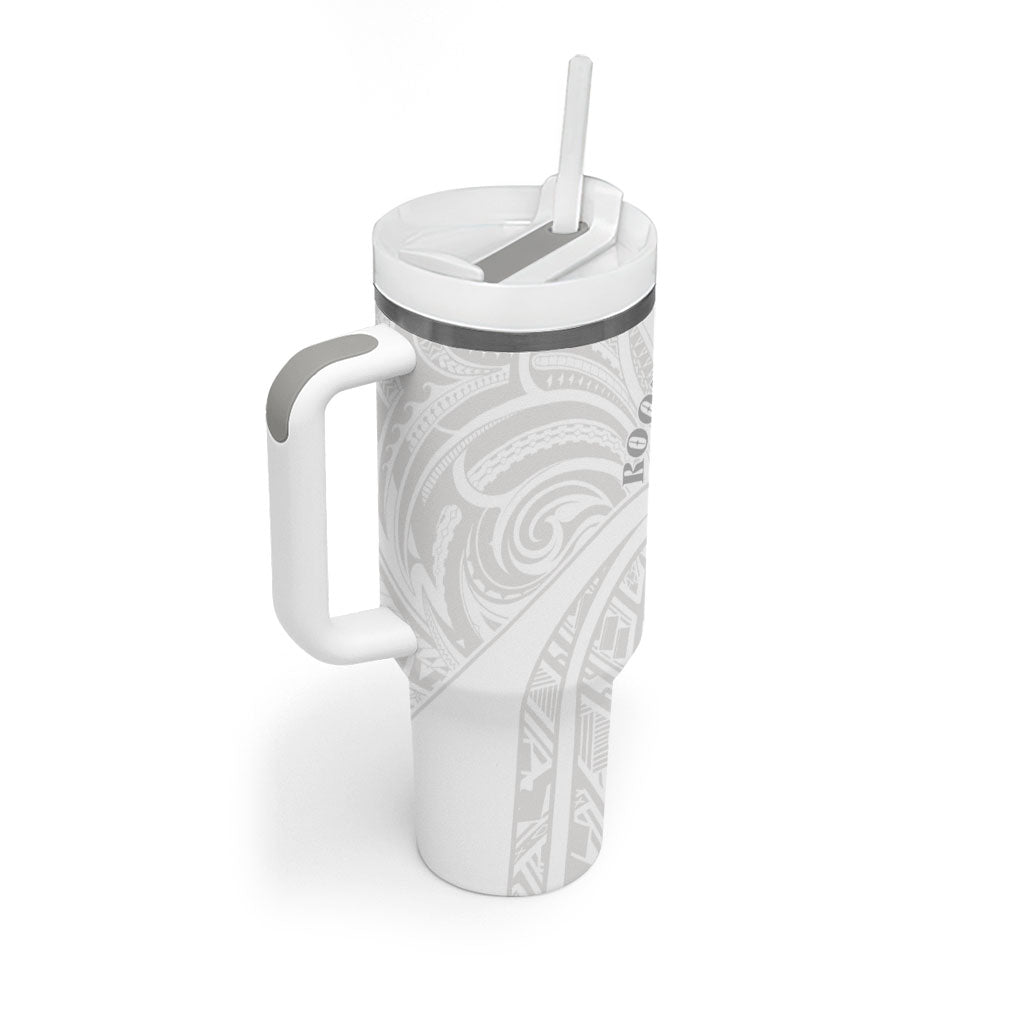 Samoa Christian Tumbler With Handle Rooted In Christ Polynesian Cross
