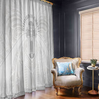 Samoa Christian Window Curtain Rooted In Christ Polynesian Cross
