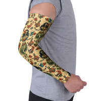 Hawaii Halloween Arm Sleeves Spooky Tropical Hula Zombie