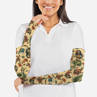 Hawaii Halloween Arm Sleeves Spooky Tropical Hula Zombie