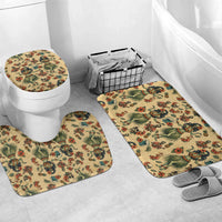 Hawaii Halloween Bathroom Set Spooky Tropical Hula Zombie