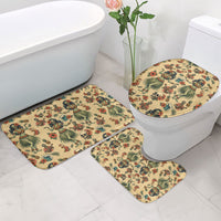 Hawaii Halloween Bathroom Set Spooky Tropical Hula Zombie