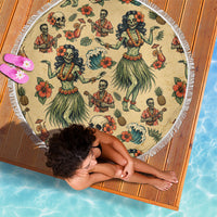 Hawaii Halloween Beach Blanket Spooky Tropical Hula Zombie