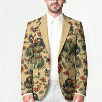 Hawaii Halloween Blazer Spooky Tropical Hula Zombie
