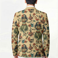Hawaii Halloween Blazer Spooky Tropical Hula Zombie