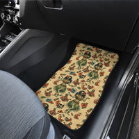 Hawaii Halloween Car Mats Spooky Tropical Hula Zombie