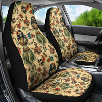 Hawaii Halloween Car Seat Cover Spooky Tropical Hula Zombie