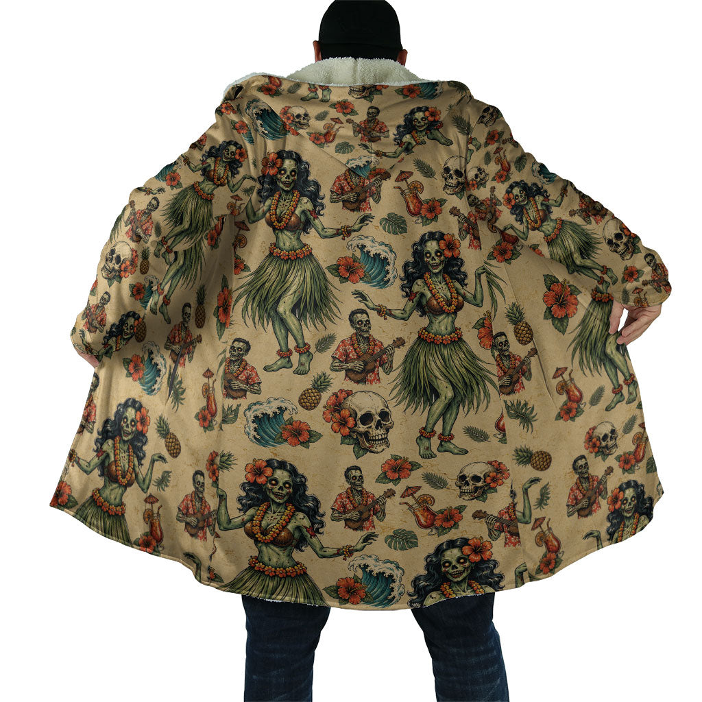 Hawaii Halloween Cloak Spooky Tropical Hula Zombie