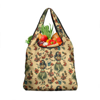 Hawaii Halloween Grocery Bag Spooky Tropical Hula Zombie
