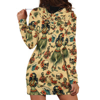 Hawaii Halloween Hoodie Dress Spooky Tropical Hula Zombie