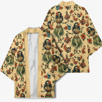 Hawaii Halloween Kimono Spooky Tropical Hula Zombie