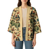 Hawaii Halloween Kimono Spooky Tropical Hula Zombie