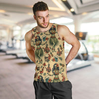 Hawaii Halloween Men Tank Top Spooky Tropical Hula Zombie