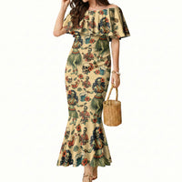 Hawaii Halloween Mermaid Dress Spooky Tropical Hula Zombie