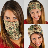 Hawaii Halloween Neck Gaiter Spooky Tropical Hula Zombie