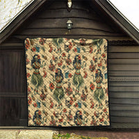 Hawaii Halloween Quilt Spooky Tropical Hula Zombie