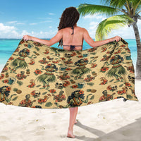 Hawaii Halloween Sarong Spooky Tropical Hula Zombie