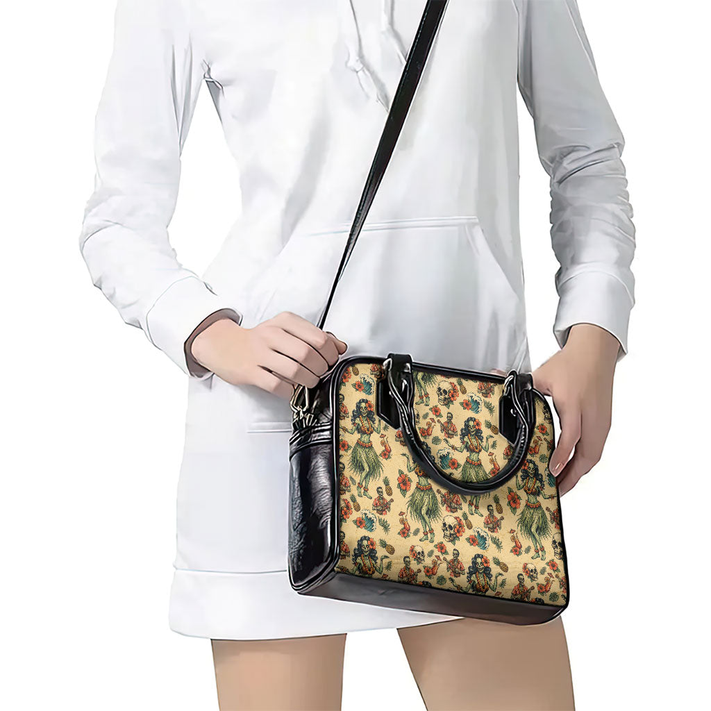 Hawaii Halloween Shoulder Handbag Spooky Tropical Hula Zombie