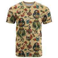Hawaii Halloween T Shirt Spooky Tropical Hula Zombie