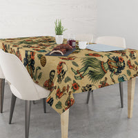 Hawaii Halloween Tablecloth Spooky Tropical Hula Zombie