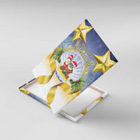 Niue Christmas Canvas Wall Art Seashell Santa Beach Vibes - Polynesian Pride