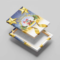 Niue Christmas Canvas Wall Art Seashell Santa Beach Vibes - Polynesian Pride