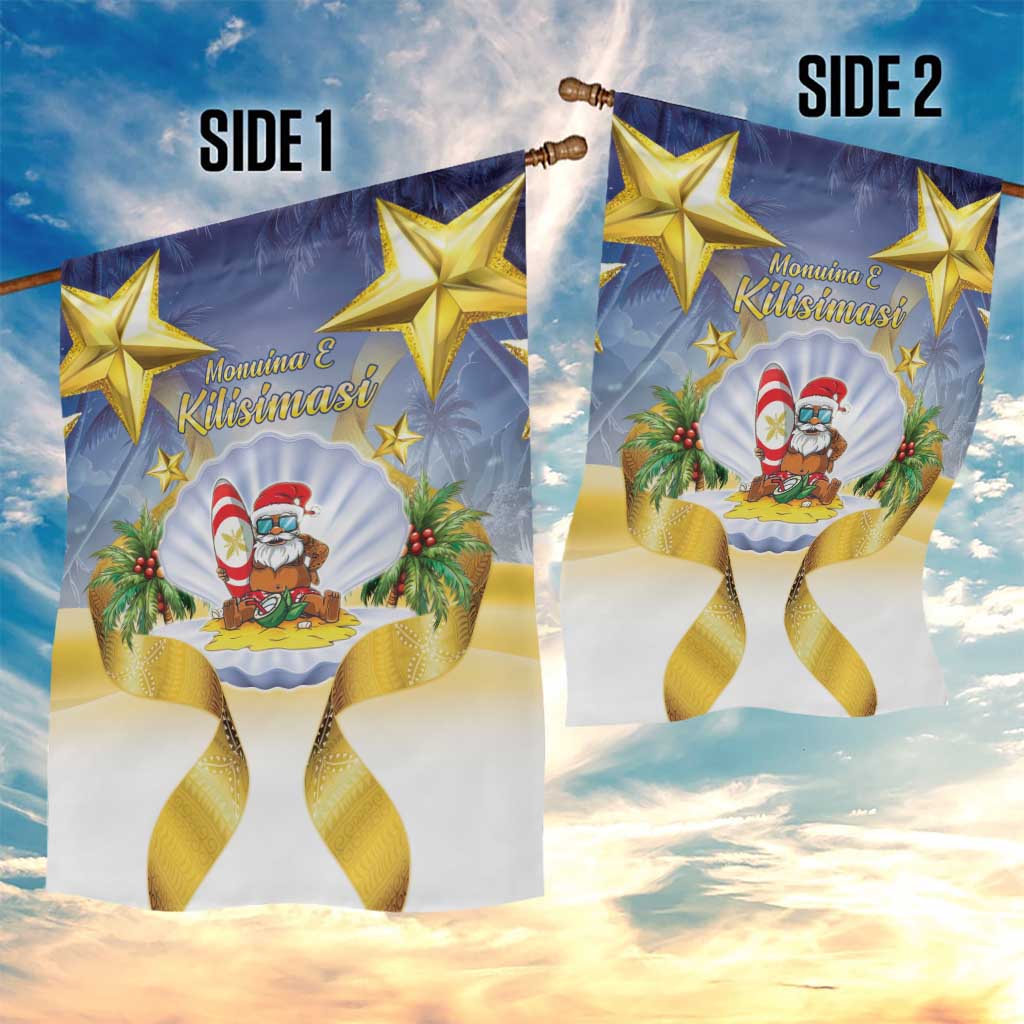 Niue Christmas Garden Flag Seashell Santa Beach Vibes - Polynesian Pride