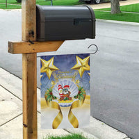 Niue Christmas Garden Flag Seashell Santa Beach Vibes - Polynesian Pride