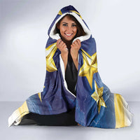 Niue Christmas Hooded Blanket Seashell Santa Beach Vibes - Polynesian Pride