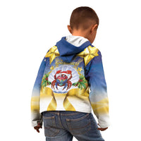Niue Christmas Kid Hoodie Seashell Santa Beach Vibes - Polynesian Pride