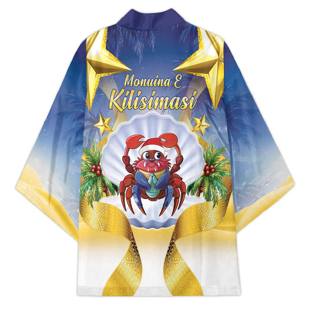 Niue Christmas Kimono Seashell Santa Beach Vibes - Polynesian Pride